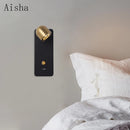 Decorative wall light with switch and USB port