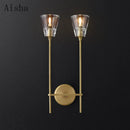 Postmodern wrought iron wall light for interior decor