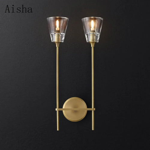 Postmodern wrought iron wall light for interior decor - vue 2 sur 10
