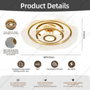 Luxury gold LED chandelier for stylish interiors