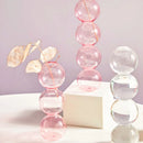 Conical glass candle holder for wedding tables and Nordic decoration