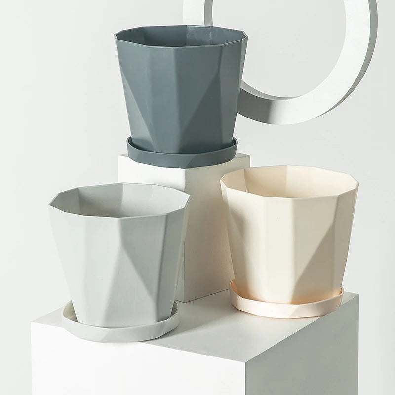 Nordic resin flower pot for succulents