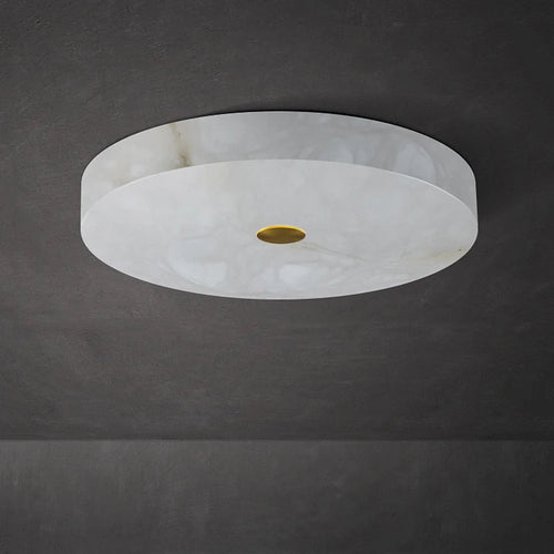Luxury nordic marble circular ceiling light - vue 3 sur 8