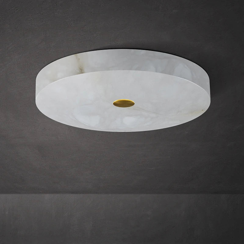 Luxury nordic marble circular ceiling light