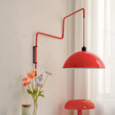 Nordic retractable LED swing wall light for elegant interiors