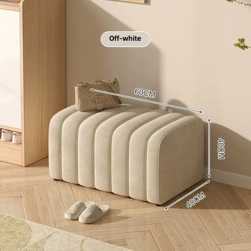 modern design shoe bench with soft and comfortable footrest - vue 27 sur 26