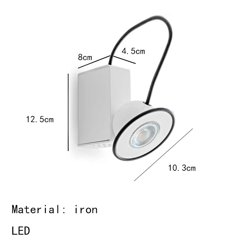 Minibox magnetic wall light Italian retro style - vue 13 sur 15