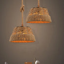 Retro hemp pendant light for industrial and artistic decor