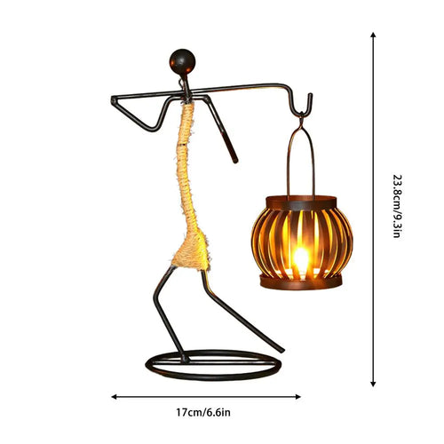 Creative iron candle holder for wedding and Christmas decoration - vue 19 sur 22