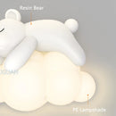 Polar bear and bunny wall light for children's room