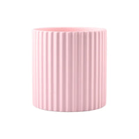 ceramic flower pot vertical lines for indoor plants
