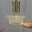 Modern crackled glass chandelier for elegant interiors