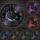vinyl wall clock for nail and beauty salon