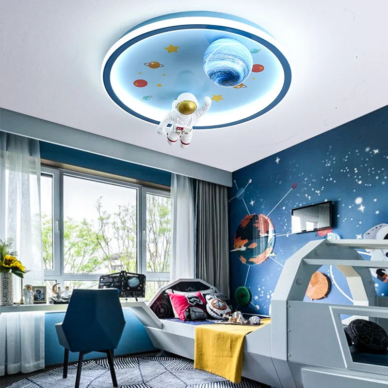 SANDYHA modern space planet cartoon ceiling light for children's room