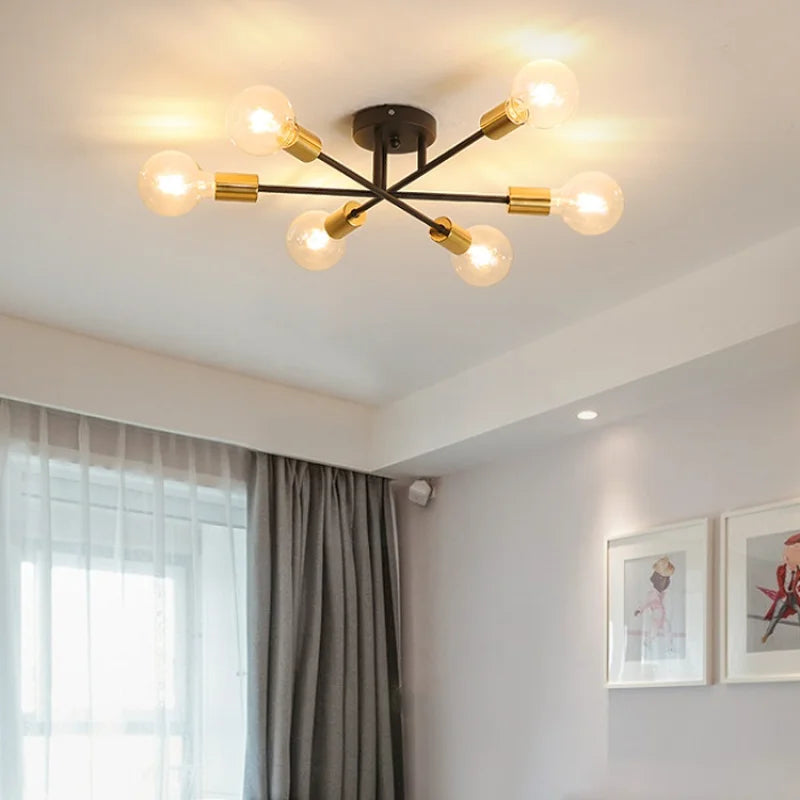 Modern classic branch ceiling light - vue 3 sur 11