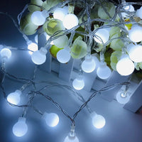 Led ball string light for outdoor and festive decorations