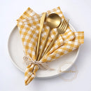 Gingham cotton table napkin small check kitchen linen