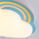 Rainbow cloud ceiling light for children's bedroom creative decor