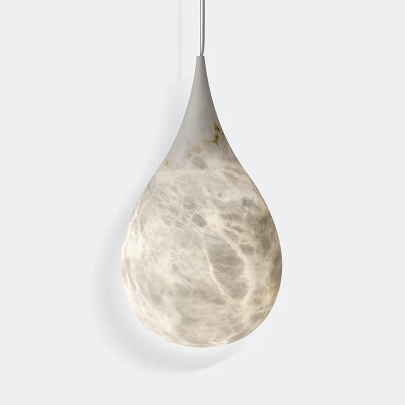 American postmodern design alabaster raindrop pendant light minimalist lighting for bedrooms and restaurants