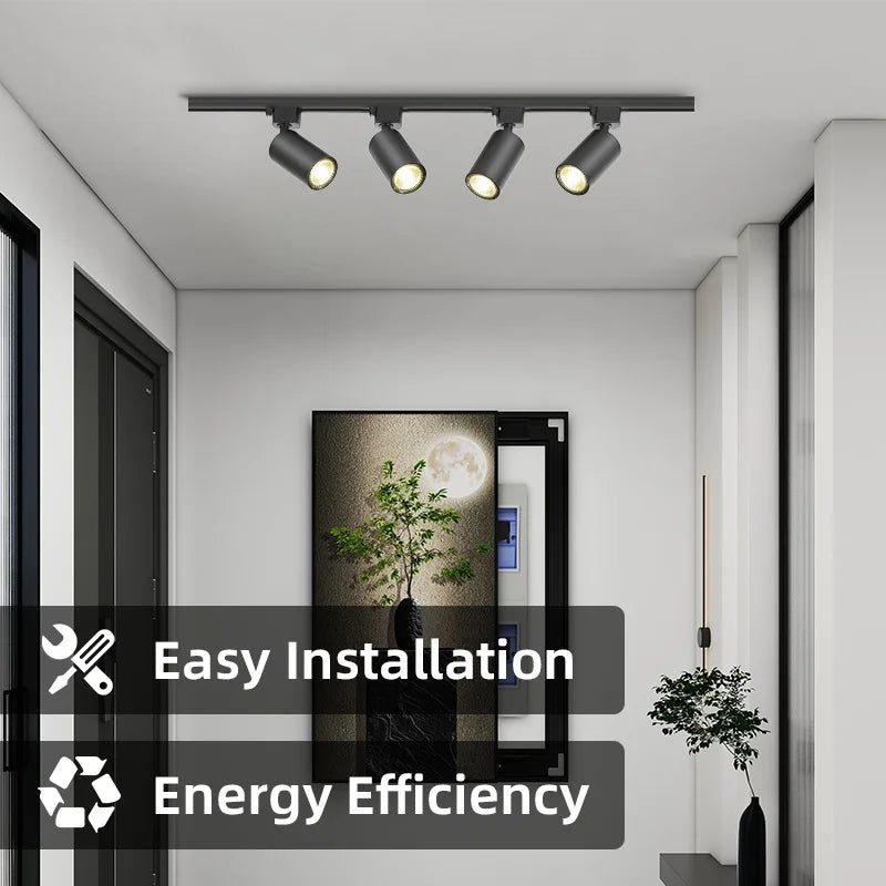 Led track light for indoor lighting and decoration