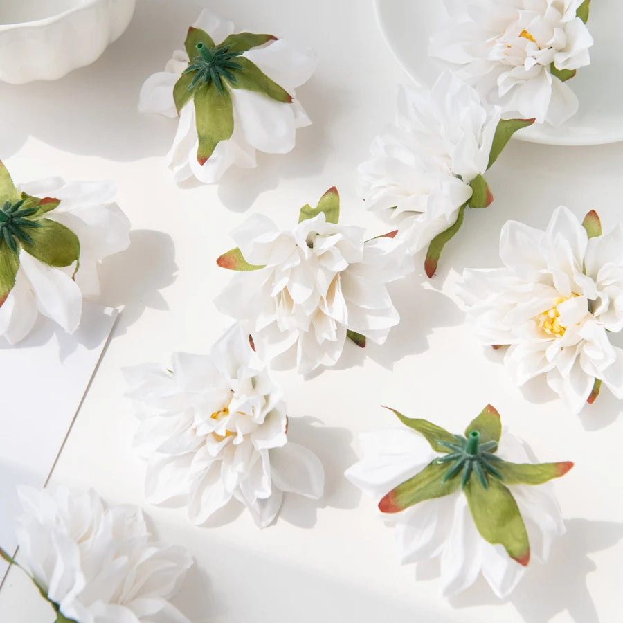 Set of 20 silk wall flowers for varied decoration - vue 6 sur 15