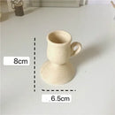 ceramic candlestick for decoration and jewelry holder