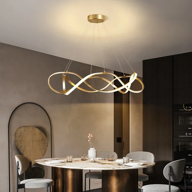 Modern LED ceiling light for elegant interior décor - vue 6 sur 12