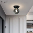Nordic glass ball ceiling light industrial style home decor