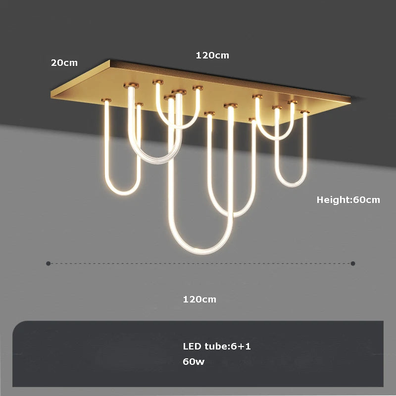 lustre à led moderne intensité variable tendance 2022 suspension - vue 8 sur 11