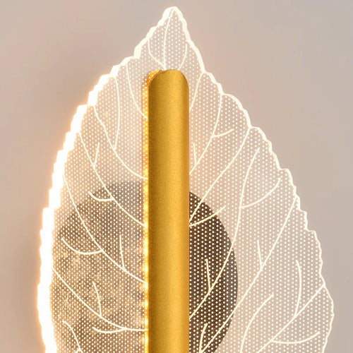 Leaf-shaped LED wall light for creative lighting - vue 7 sur 8