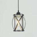Vintage metal cage industrial pendant light