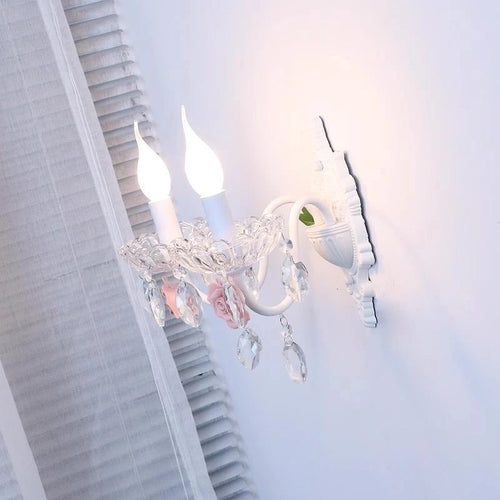 Korean style crystal wall light for decorative lighting - vue 4 sur 16