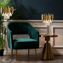 Post-modern nordic luxury gold crystal LED floor lamp