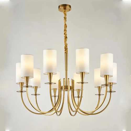 Nordic American rural copper chandelier - vue 2 sur 13