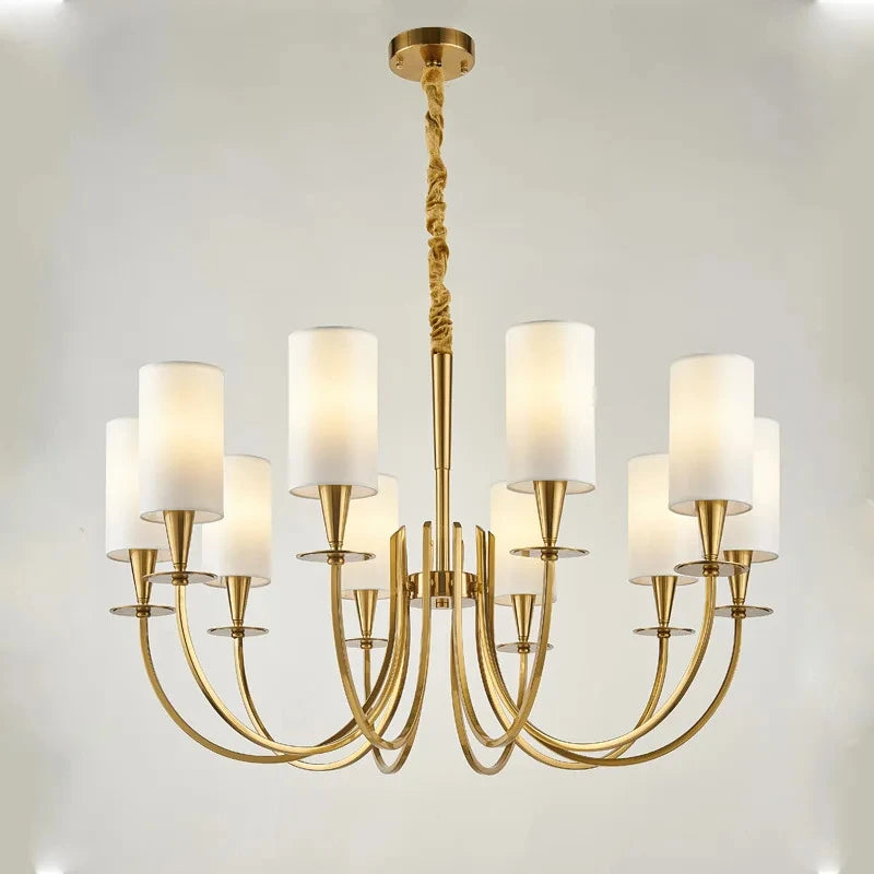 Nordic American rural copper chandelier