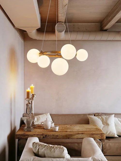 Wabi sabi pendant chandelier for stylish interior decoration - vue 5 sur 9