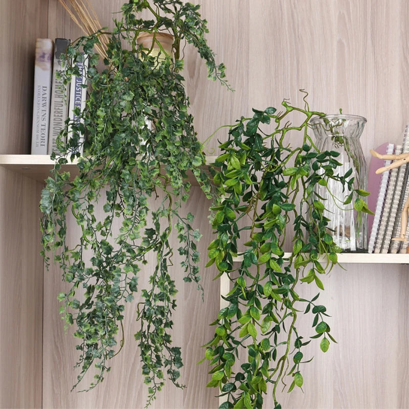 Artificial eucalyptus rattan leaves for indoor and outdoor decoration - vue 5 sur 13