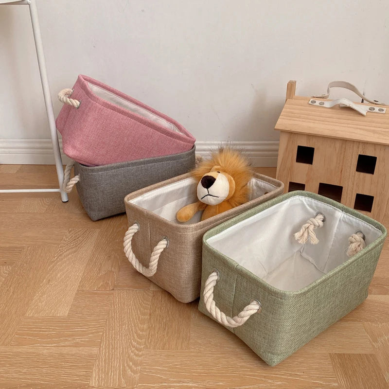 foldable storage basket for clothes and various supplies - vue 5 sur 12