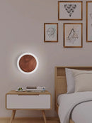 Nordic LED walnut wall light