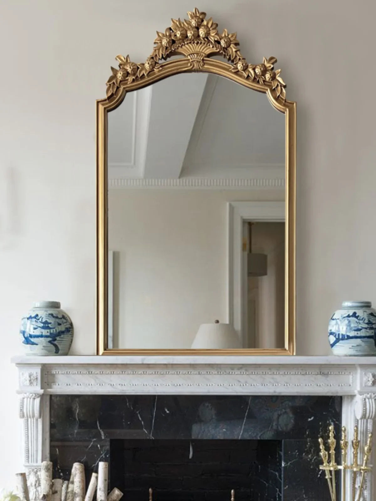 European retro mirror decorative creative design luxury large HD - vue 3 sur 6