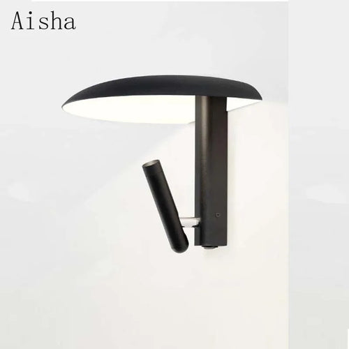 Mushroom umbrella wall light with rotating reading lamp - vue 6 sur 8