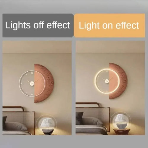 modern design led wall clock for home decor - vue 6 sur 10