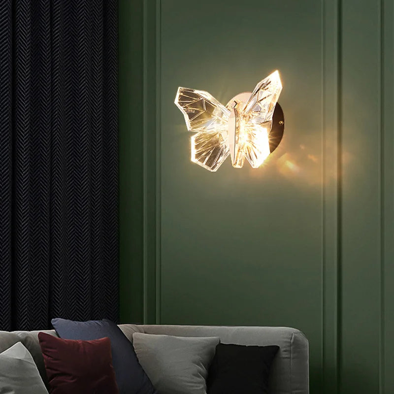 Nordic butterfly LED wall light