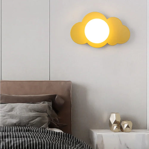 modern design cloud-shaped wall light for elegant interiors - vue 5 sur 10