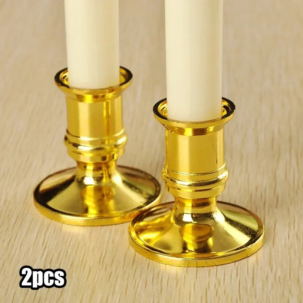 Set of 2 conical candle holders for wedding and party decoration - vue 7 sur 7