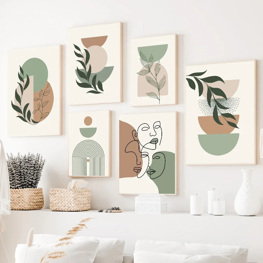 minimalist geometric switch abstract wall art modern decor