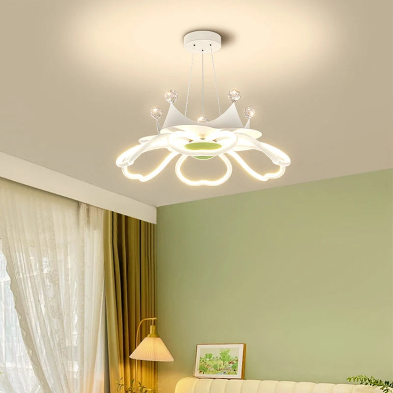 Modern flower-shaped ceiling light for romantic decor - vue 3 sur 14