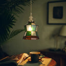 Luxury antique glass and brass pendant chandelier