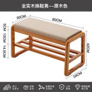 solid wood shoe bench for practical storage