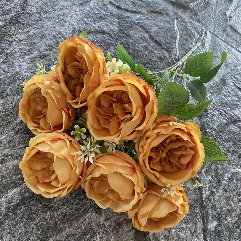 Silk rose bouquet for weddings and home decor